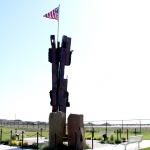9-11 monument iron beams in Kennewick, Wa.