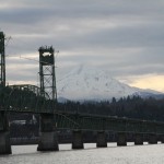 Bridge over the Columbia Gorge, Mt. Hood.