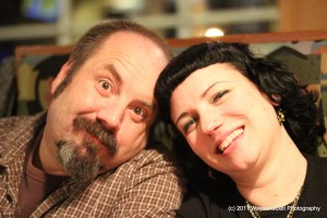 Raz and Jean mugging at Cascade Barrel House after a couple 8-10% beers